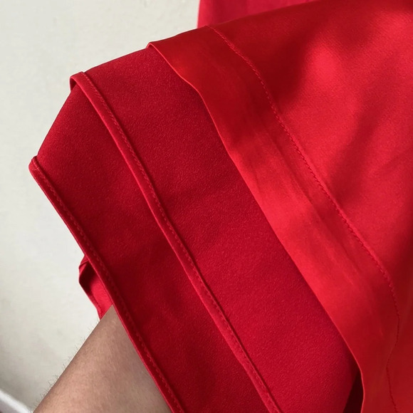 HOUSE OF CB 'Olivette' Red Rose Satin Corset Maxi Dress NWOT size S - Picture 12 of 12